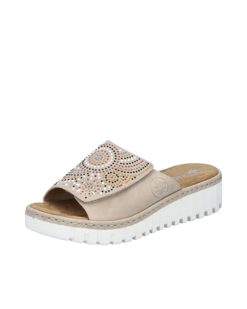 Rieker dame slippers - Beige