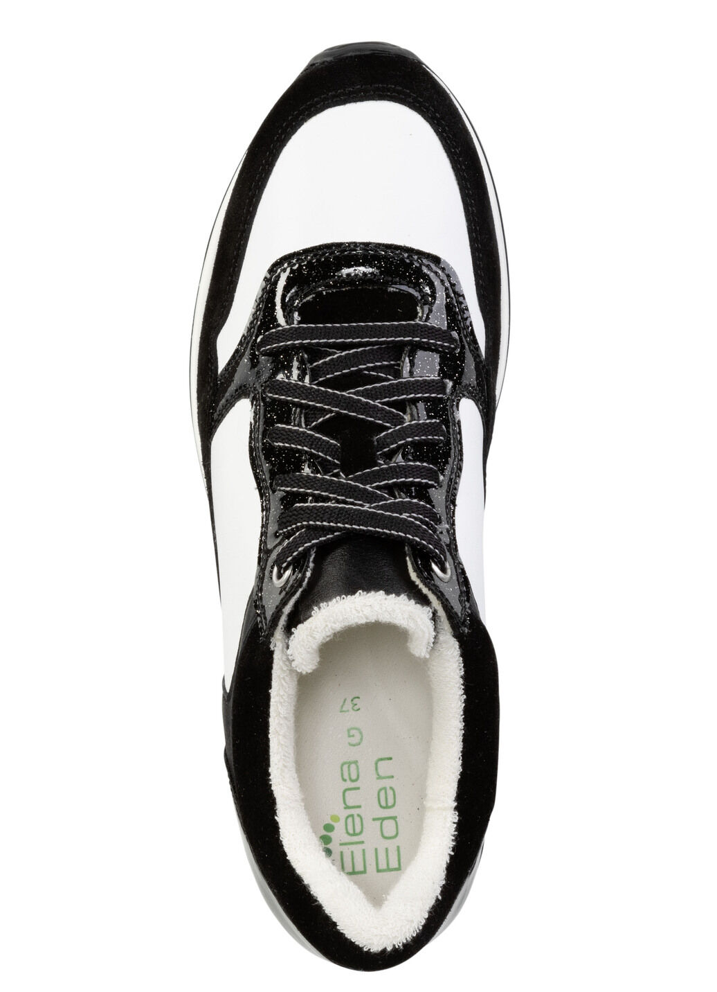 ELENA EDEN Sneaker aus Nappa-und Veloursleder