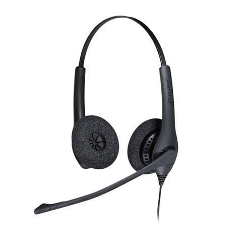 Jabra Biz 1500 Duo USB, Headset, Headset, Kontor/Callcenter, Sort, Binaural, I-linje kontrolenhed