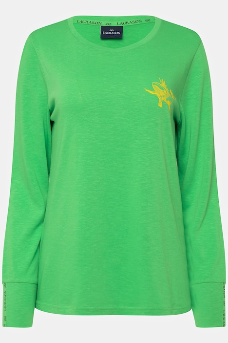 T-Shirt, Rundhals, Langarm, OEKO-TEX