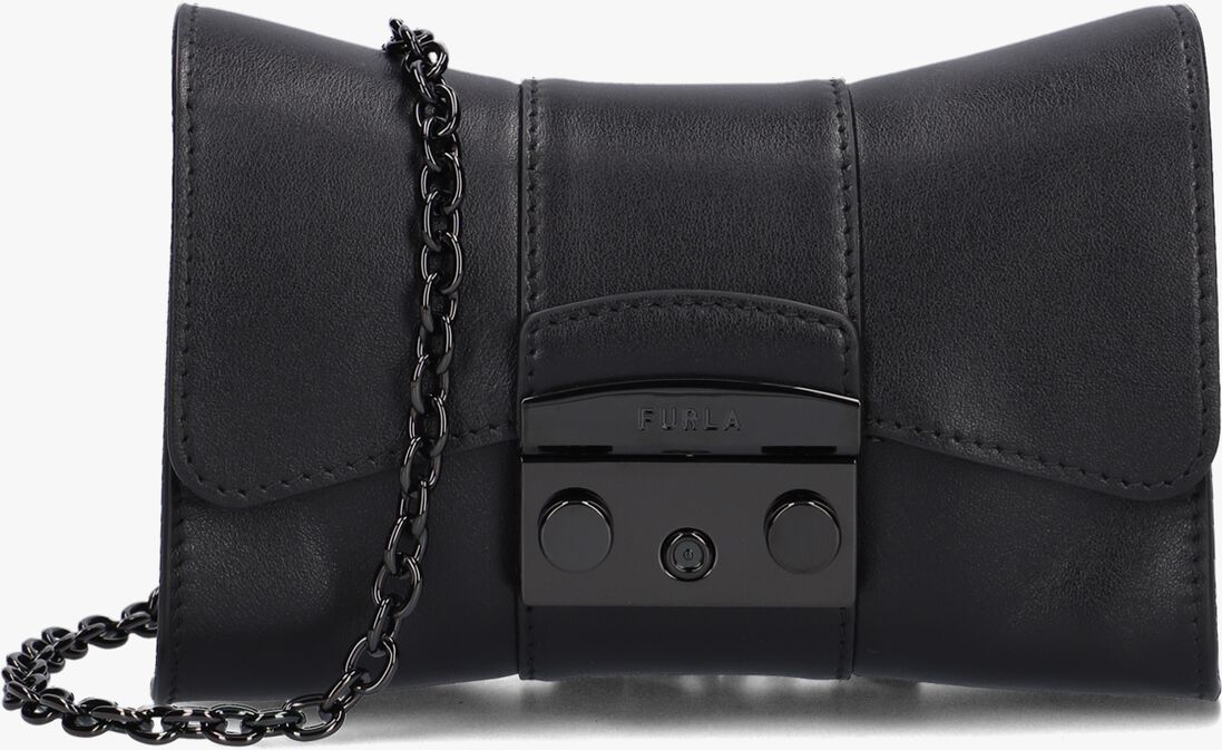 FURLA zwarte furla schoudertas metropolis mini crossbody remix