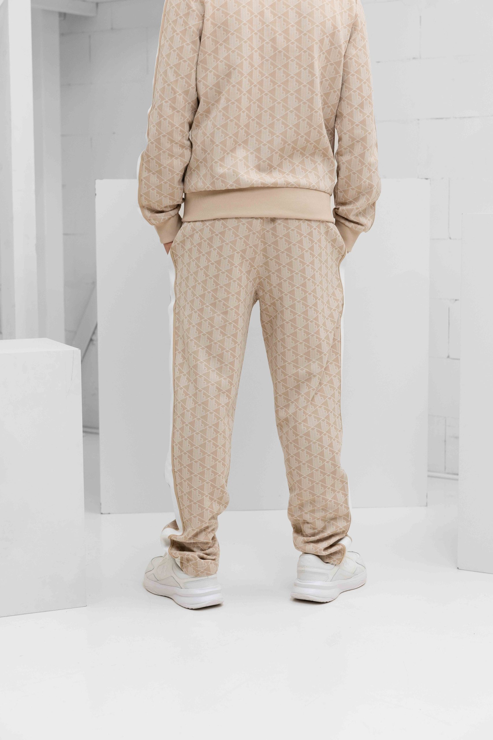 Lacoste Paris Jacquard Trainingspak Heren Beige