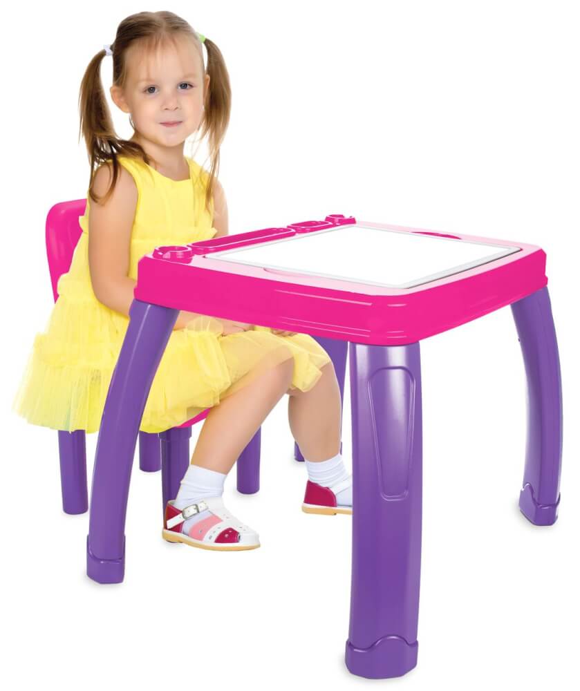 JAMARA 460720 Kindersitzgruppe Lets Study rosa