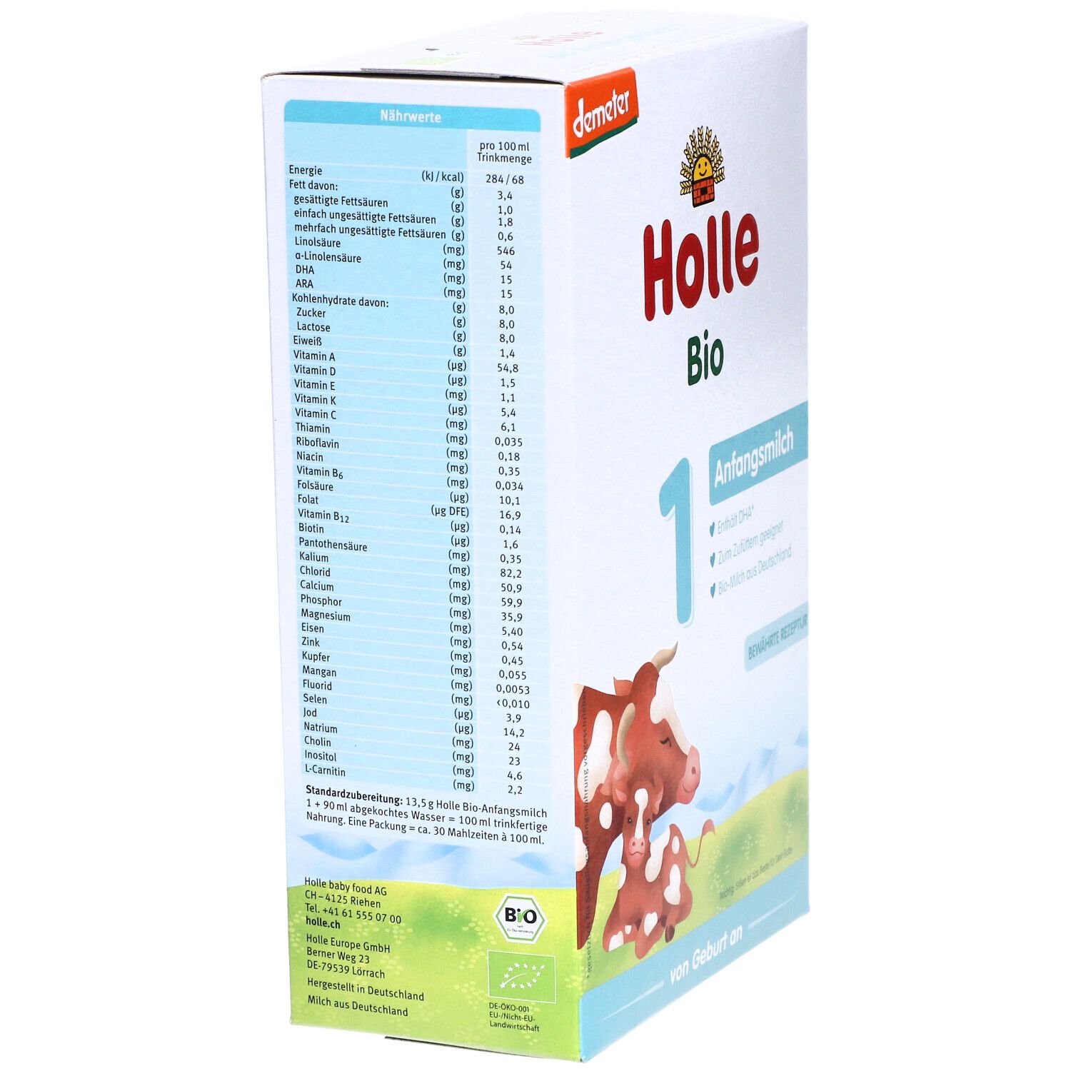 Holle Bio 1 Anfangsmilch von Geburt an