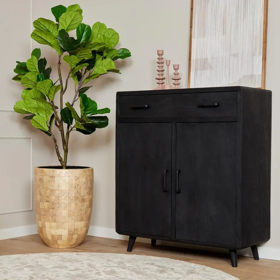 StarFurn - Kabinet kast Omaha - 100 cm - zwart
