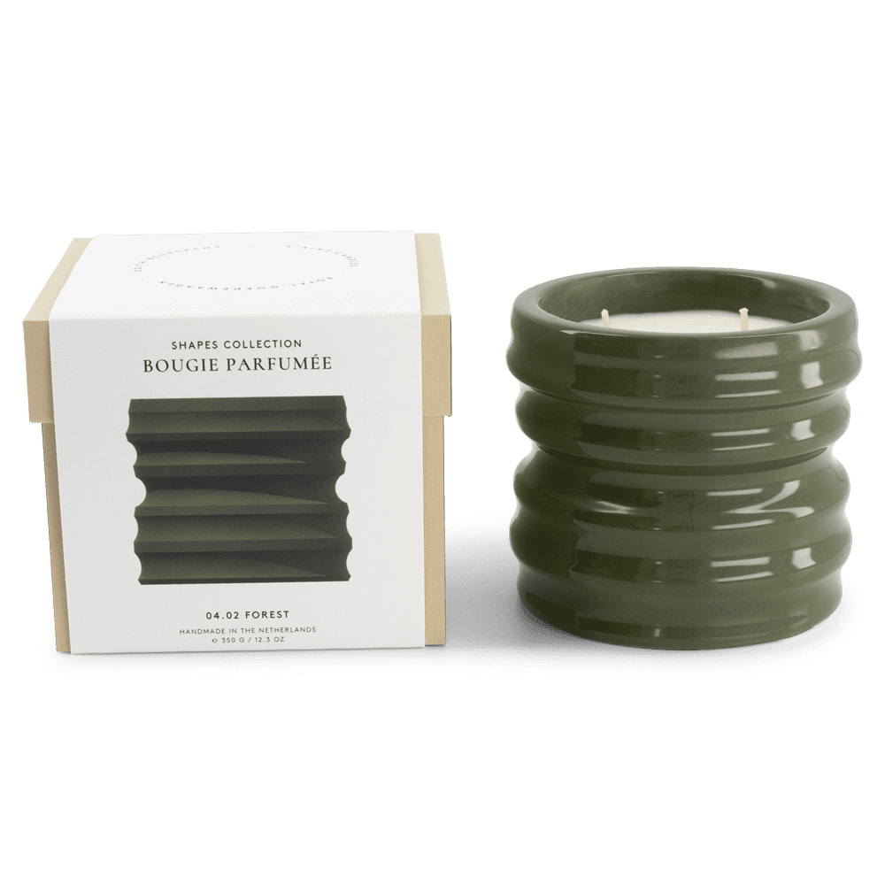 Kaars Shape 04.02 Candle & Happy lid Forest Shape 04.02 Candle & Happy lid Forest - Bois de Saffron
