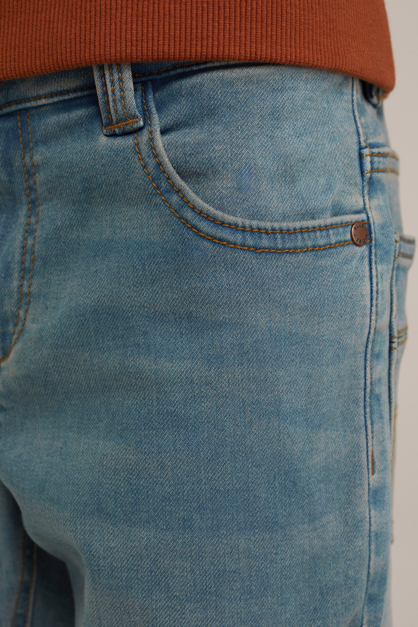 Jongens skinny fit jeans van jog denim Blue Ridge Blauw