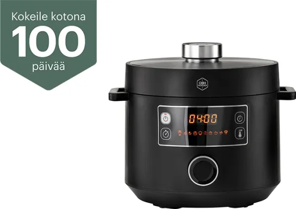 OBH Nordica Turbo Cuisine Multicooker QK7548S0 -monitoimikeitin, 4,8 L