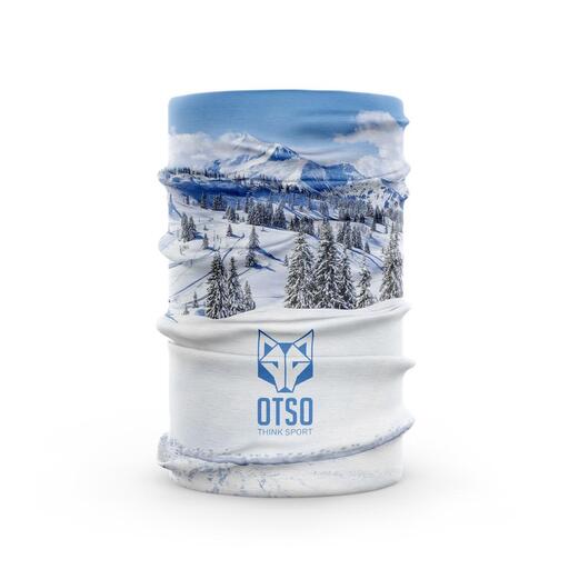 Protetor de pescoço para floresta nevada