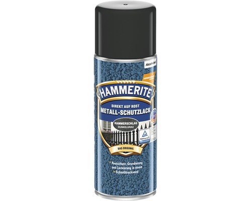 HAMMERITE Hammered Finish Spuitverf, Donkergrijs, 400 ml