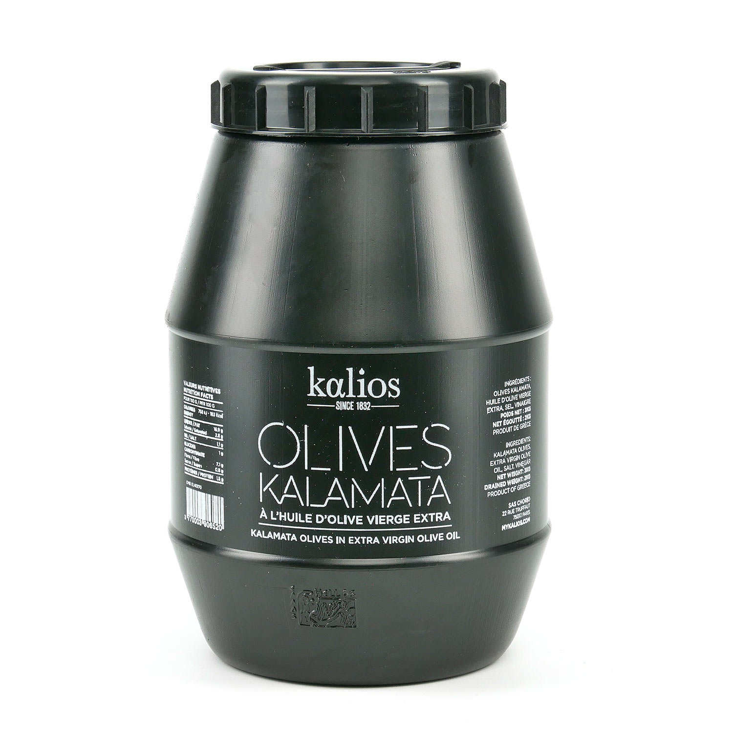 Olives de Kalamata à l'huile d'olive vierge extra - Grèce AOP