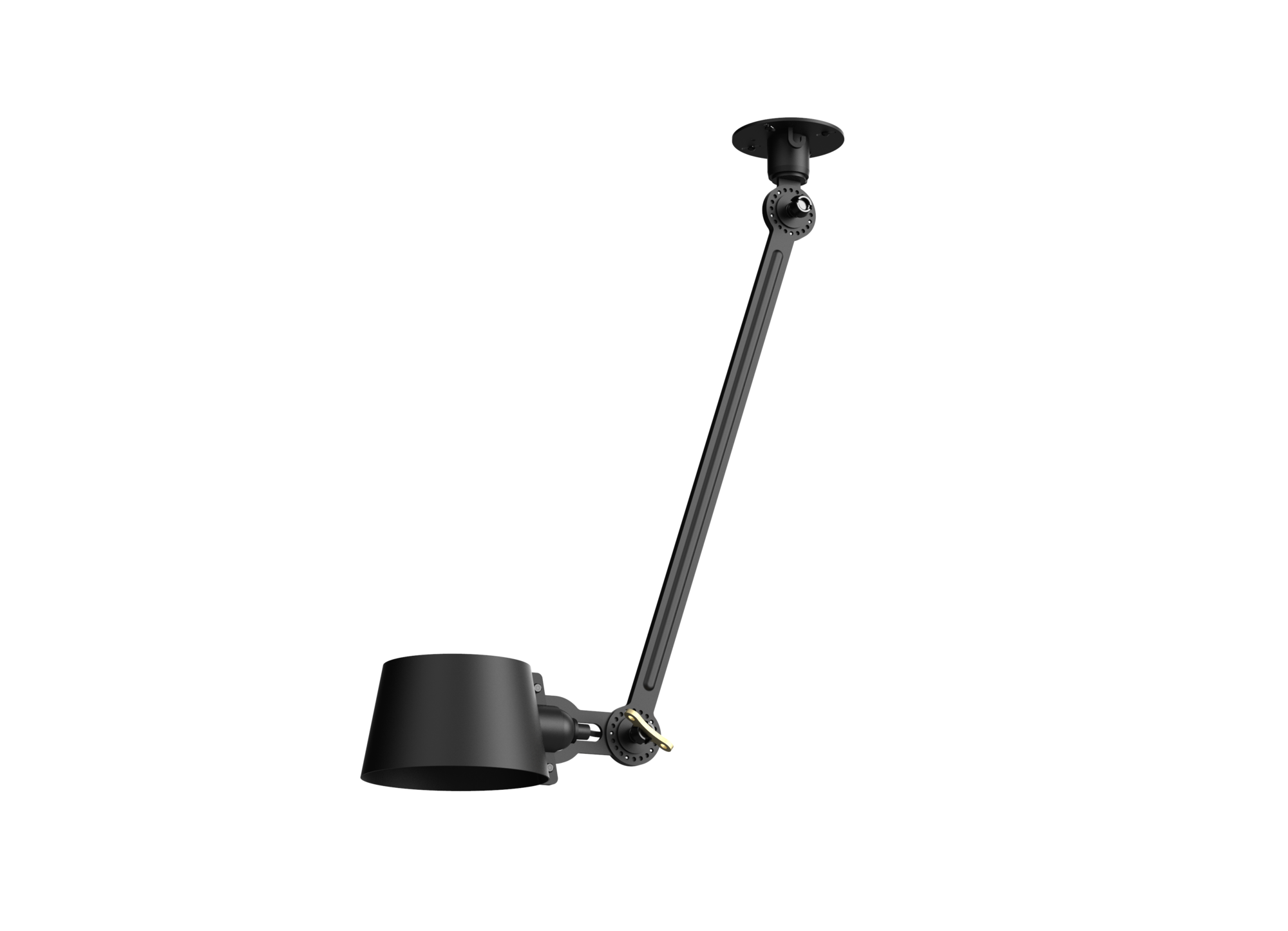 Plafondlamp Bolt 1 arm sidefit install smokey black