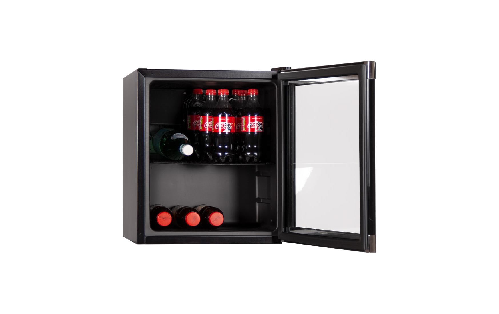 Mini-Gewerbekühlschrank Schwarz, Rechts, Wechselbar<br>Kleiner Getränke- und Barkühlschrank