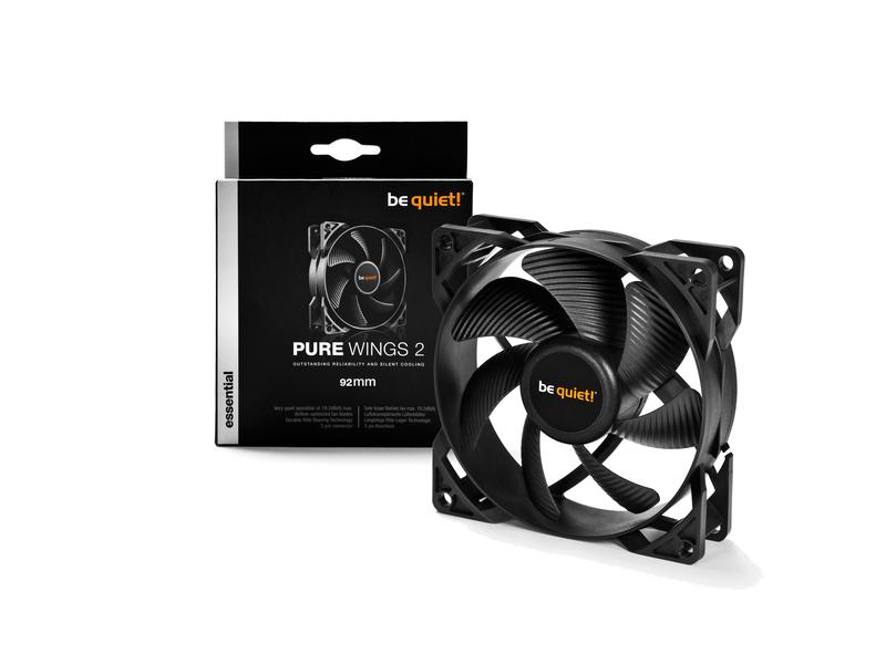 be quiet! PC-Lüfter Pure Wings 2 92 mm Leiser 92-mm-Gehäuselüfter