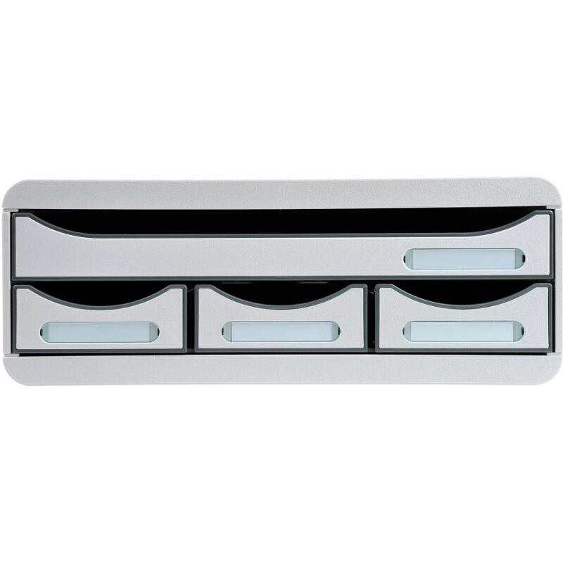 Module de classement Toolbox 4 tiroirs Office - Gris lumière