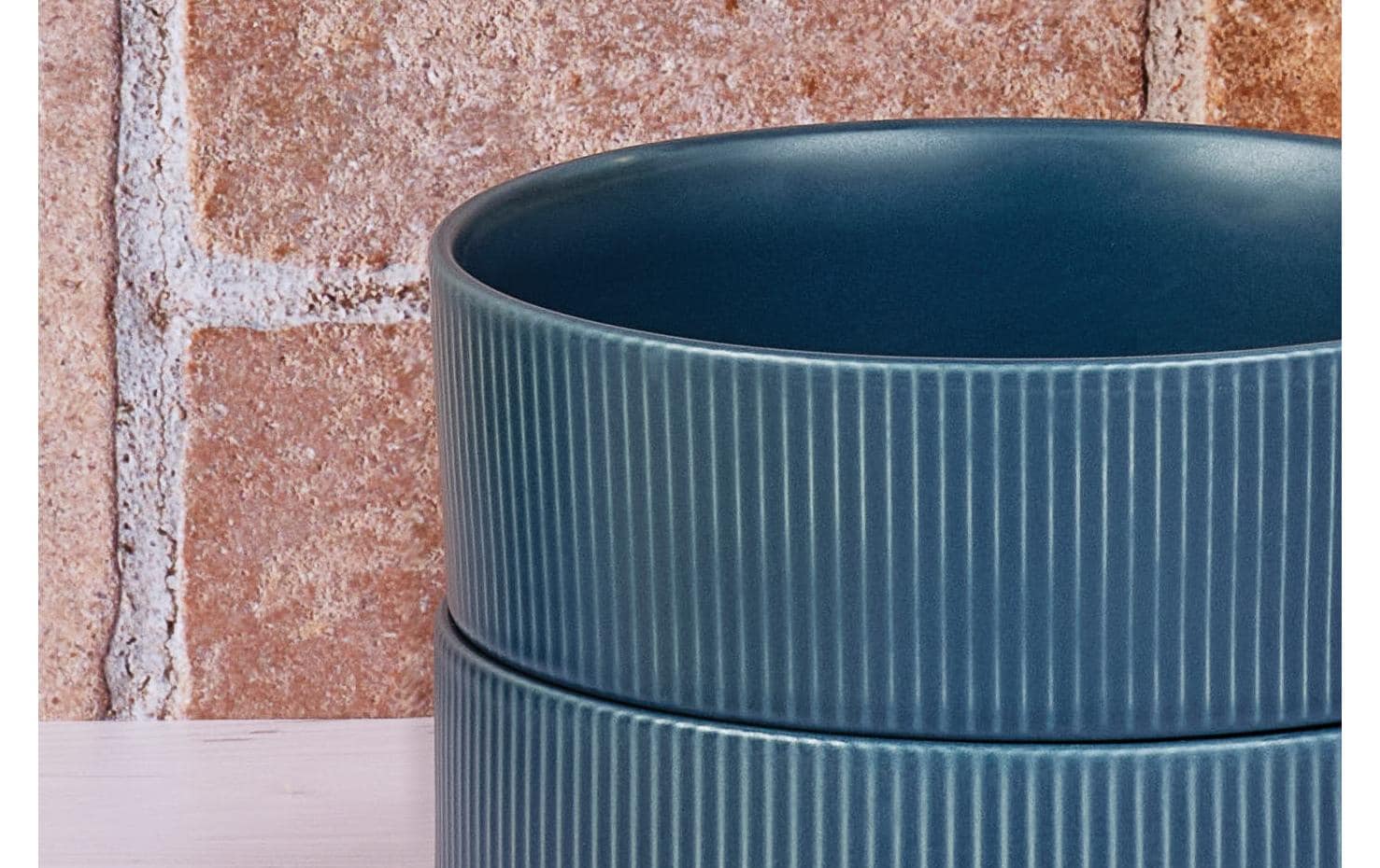 Müslischale Scandi Ø 16.5 cm, 4 Stück, MarineblauMüsli-, Servier- und Steingutschalen