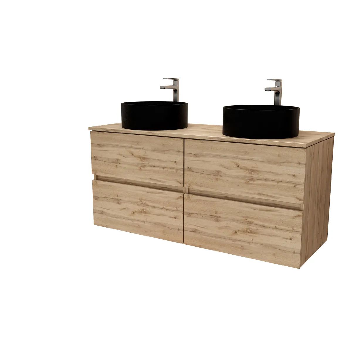 AURLANE Timber Meuble Salle de Bain - Chêne Naturel