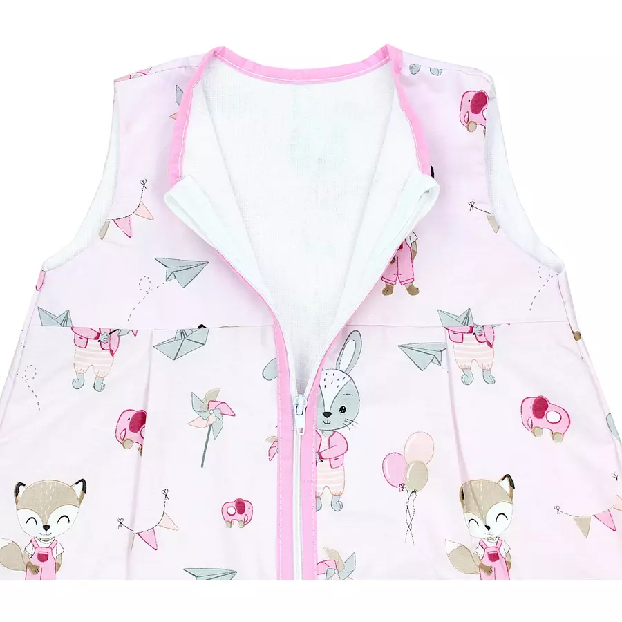 TupTam Baby Sommer Schlafsack Ärmellos Unwattiert rosa