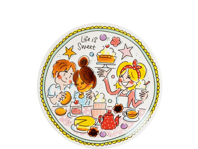 Taartbord ⌀18 cm mint rand