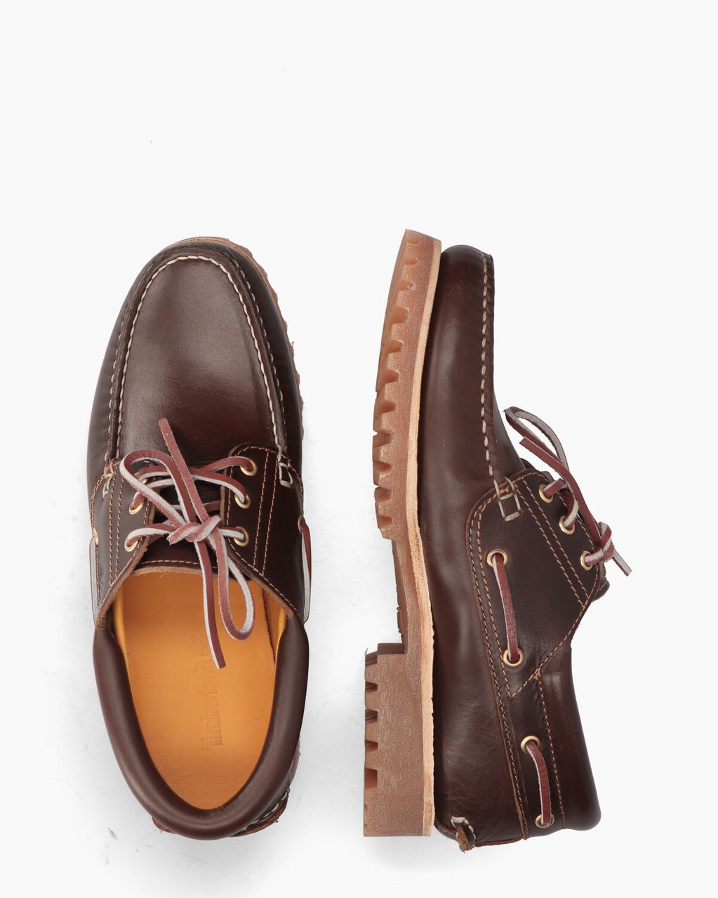 Timberland Authentics 3-Eye Classic Lug Boat Shoe Donkerbruin Heren Veterschoenen
