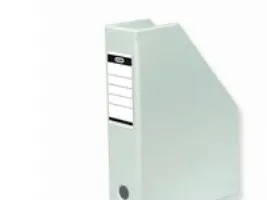 Tidsskriftkassette Elba, A4, 6,5 cm ryg, hvid