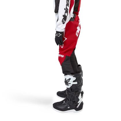 Pantalon cross Alpinestars YOUTH RACER OCURI - Rouge / Blanc