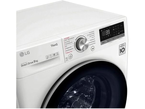 LG Waschmaschine F4WV709P1E Links Frontloader mit 9 kg Ladekapazität