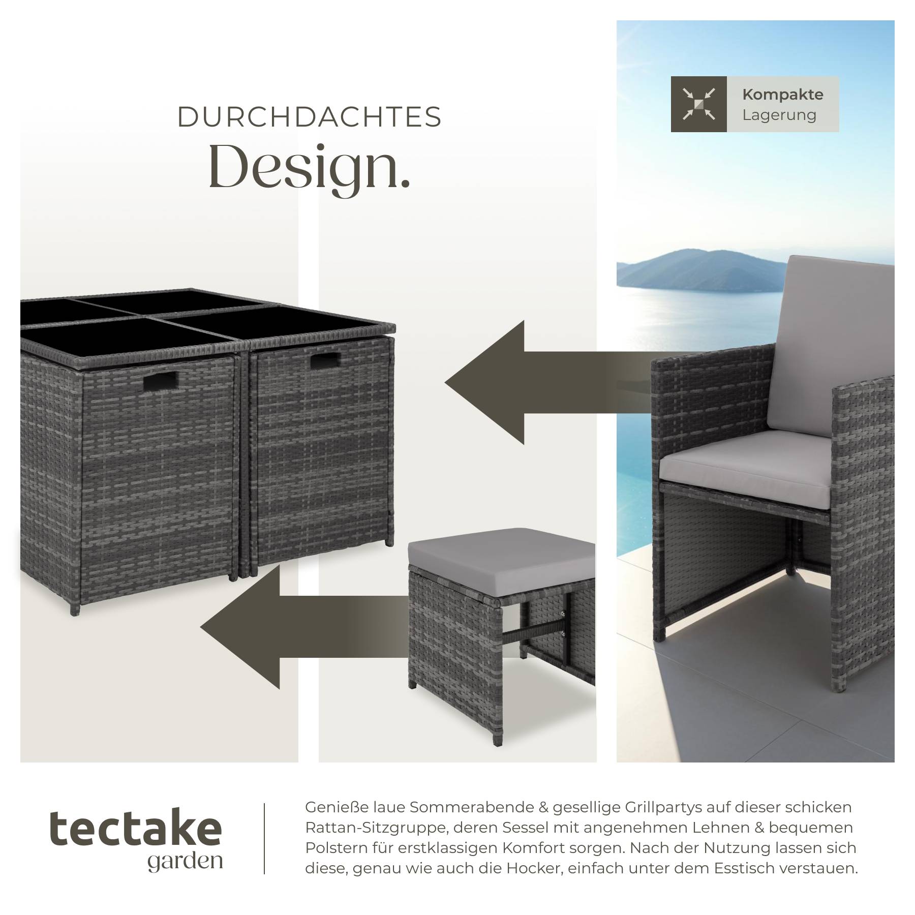 Rattan Sitzgruppe Bilbao