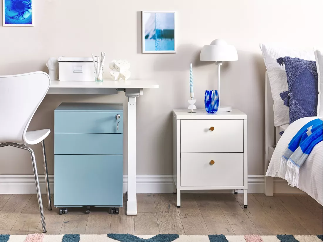 Meuble de rangement CAMI Métal Bleu clair