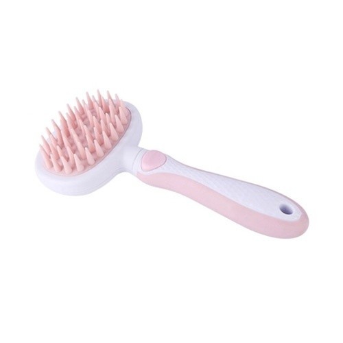 Escova rosa para animais de estimação