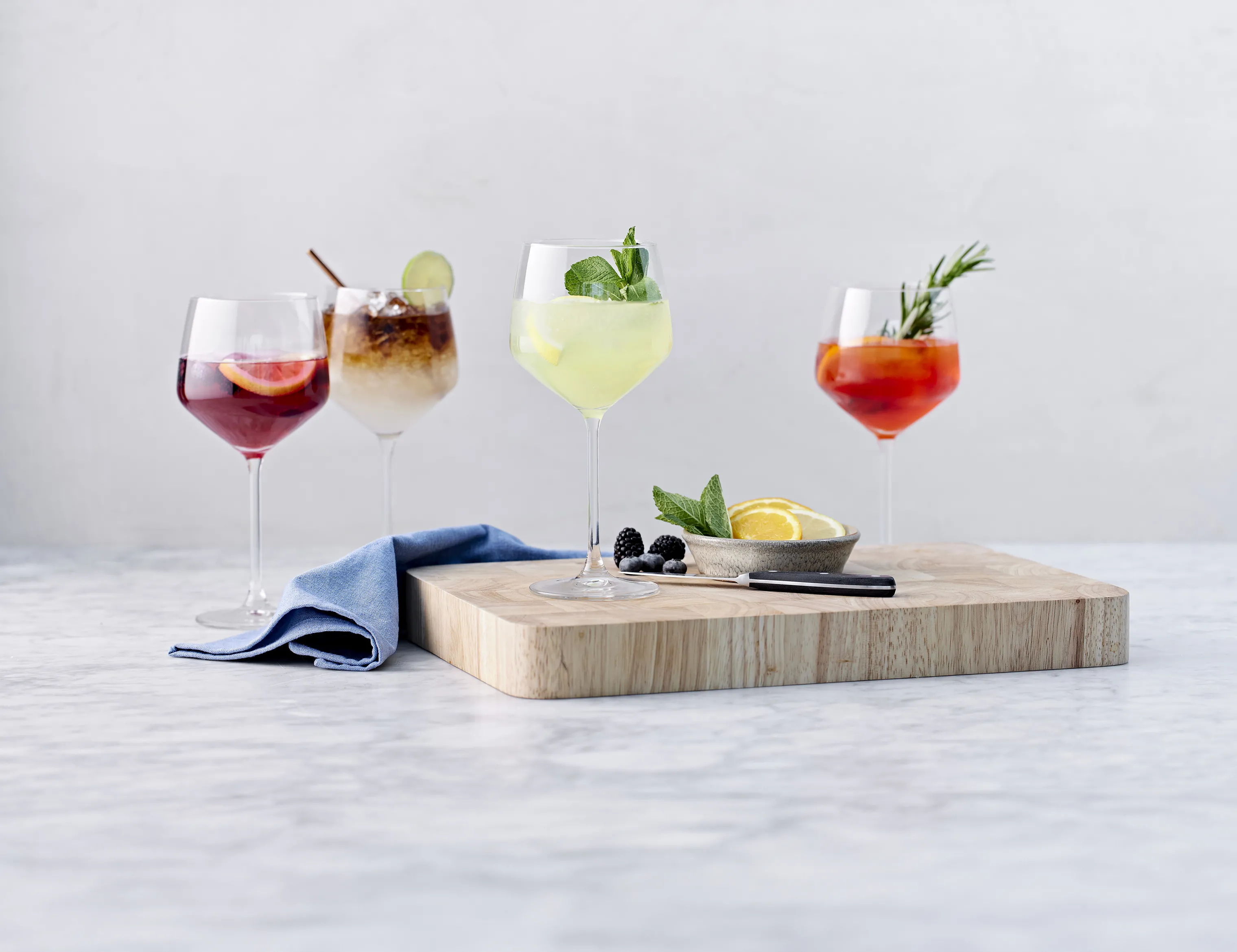 CASA Living Napoli Spritzerglas m. lang stilk - 4 stk.