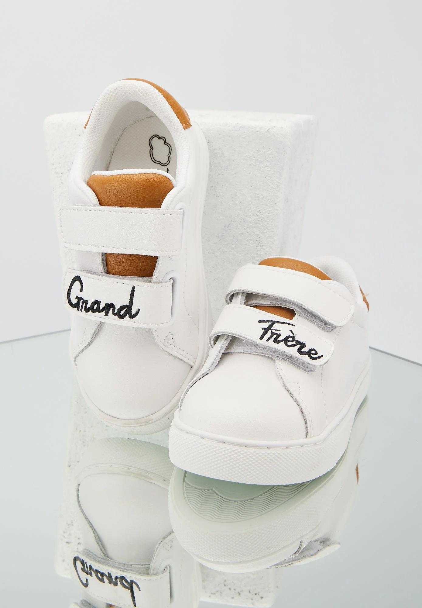 MINI EDITH GRAND FRÈRE - Sneakers en cuir | Blanc