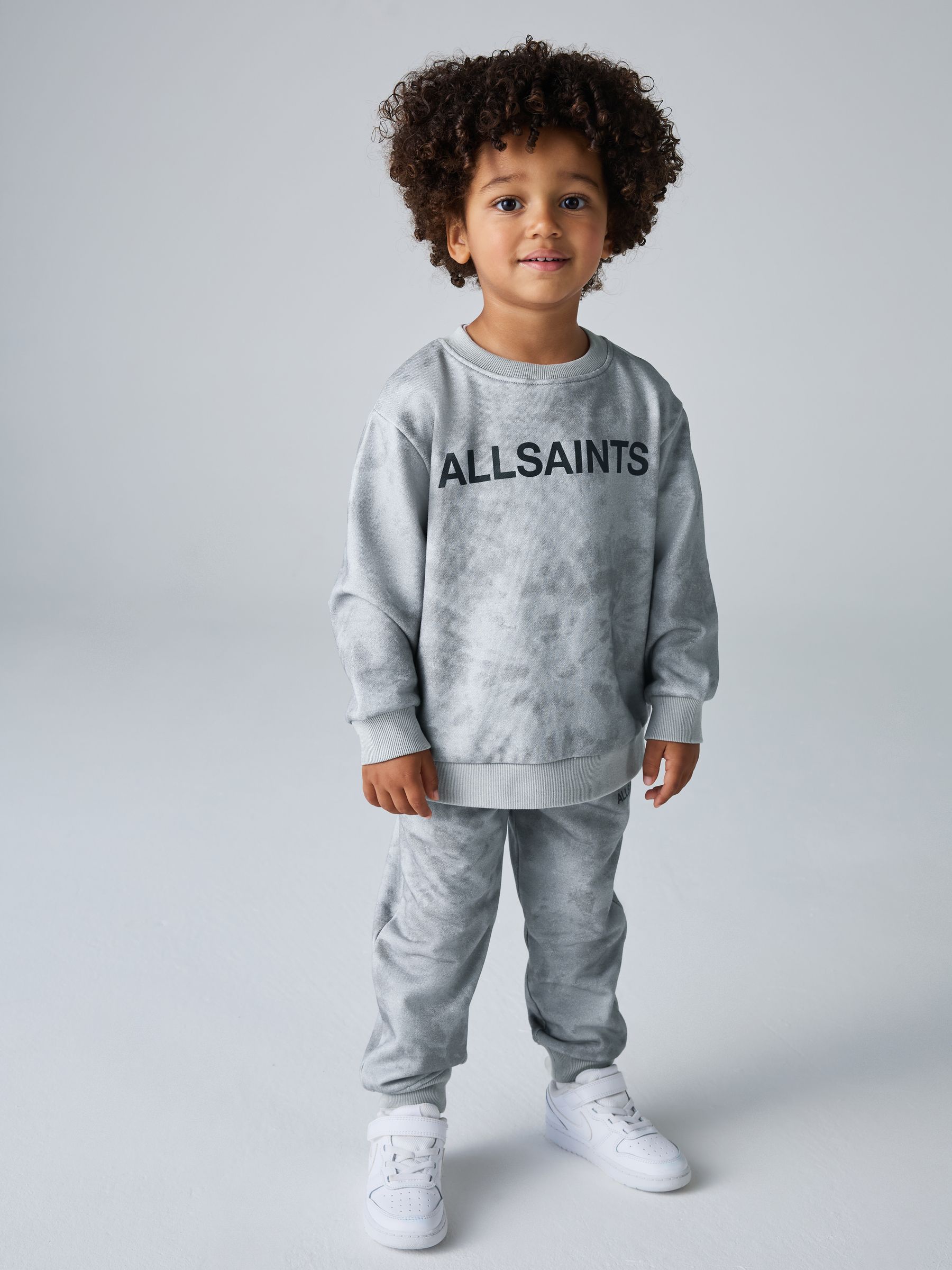 smALLSAINTS Logo Oversized Younger Boys Sweatshirt and Jogger Set