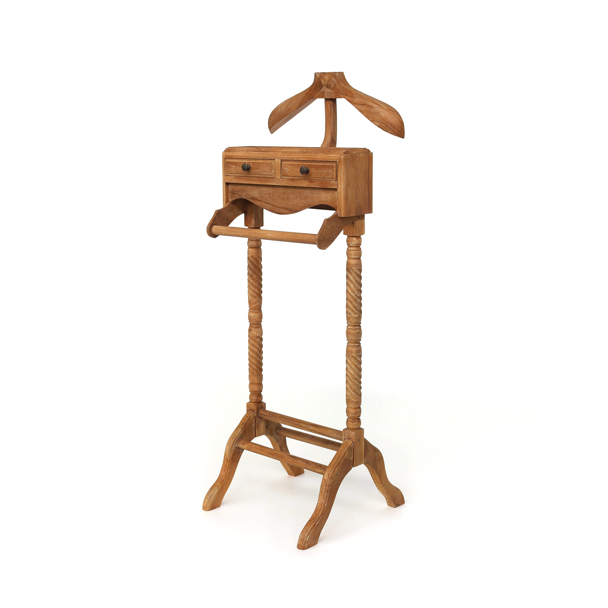 Stummer Diener, aus Teak, H 120 cm, B 50 cm, L 40 cm von fischer's lagerhaus