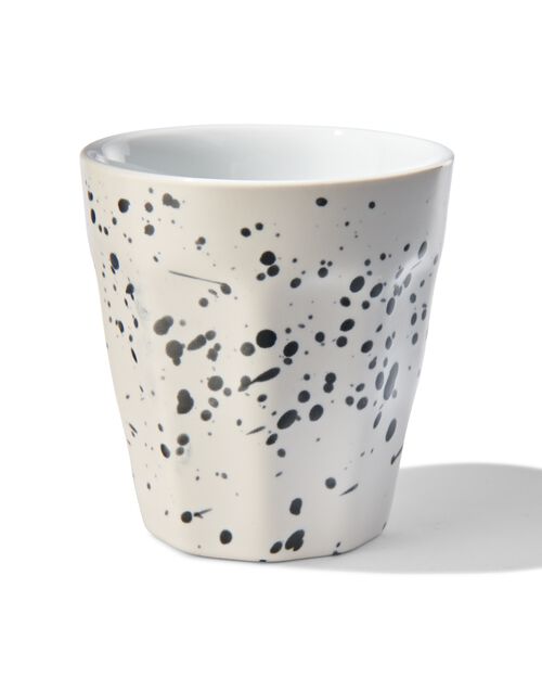 mug - 90 ml - Mirabeau mat - blanc éclaboussures