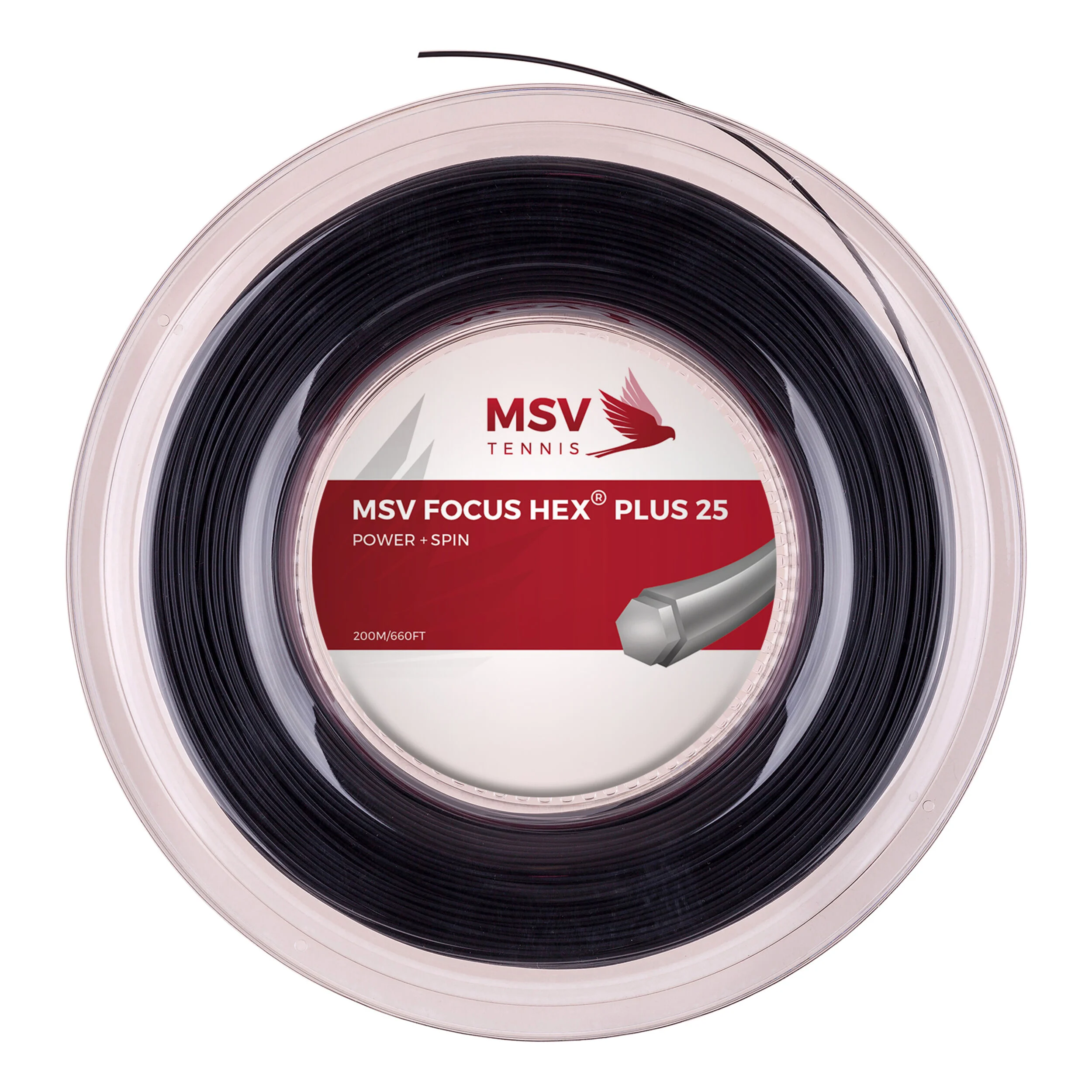 MSV Focus-HEX Plus 25 Bobine Cordage 200m - Noir