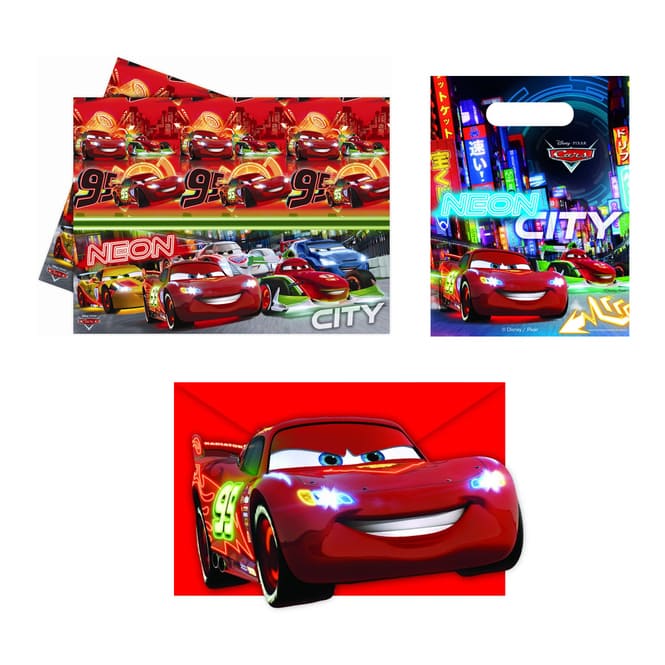 Disney Cars Neon City Partyzubehör Set