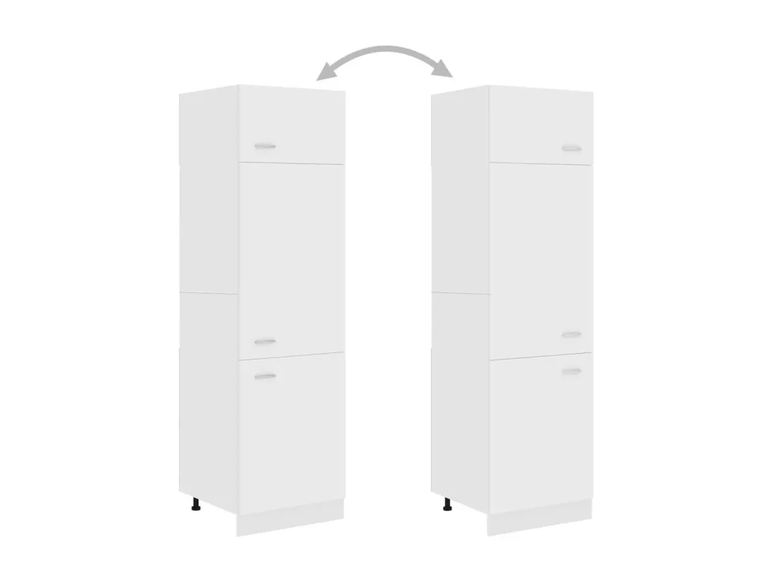 Armoire de cuisine Blanc 60x57x207
