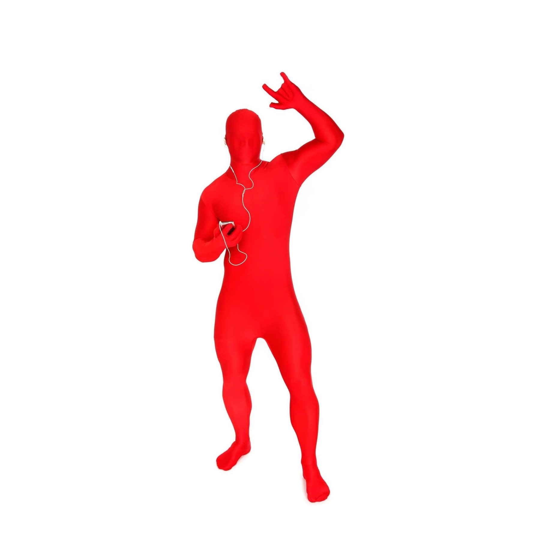 (180-190cm) Fasnachts Erwachsenen Kostüm Ganzkörper Jumpsuit Onesie Verkleidung für Motto Partys / Halloween - Rot