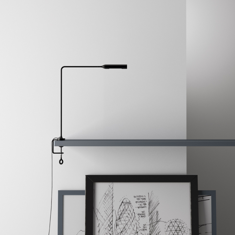 Lumina Flo Clamp klemlamp LED 3000K zwart