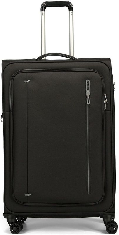 American Tourister - Cloudrider Spinner L - Zachte Koffer - Jet Black - 104 Liter Uitbreidbaar