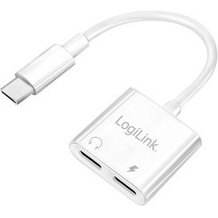 Câble adaptateur USB-C - 2x USB-C, 150 mm, blanc