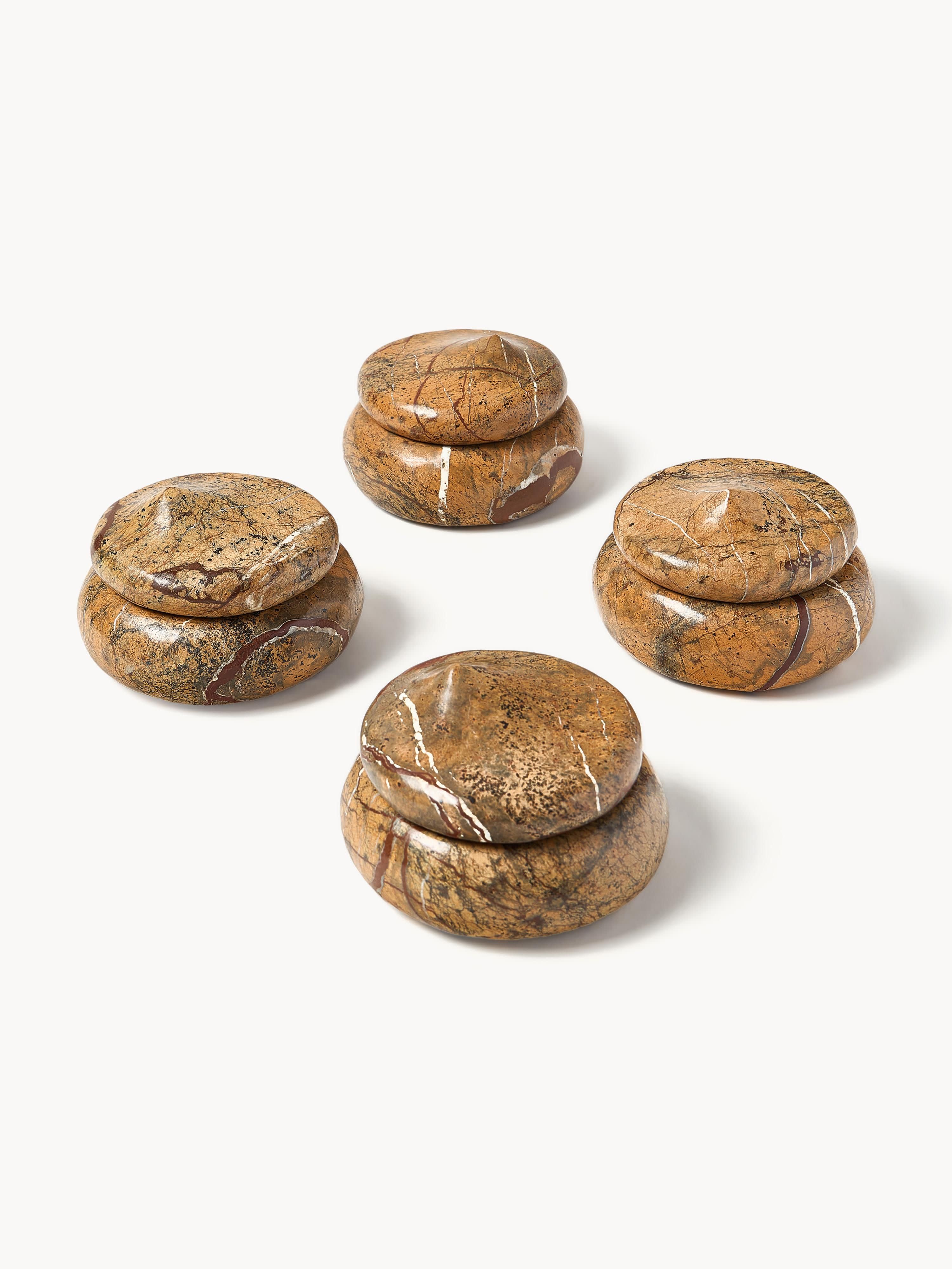 Sieradendoos Meringue  van marmer met deksel