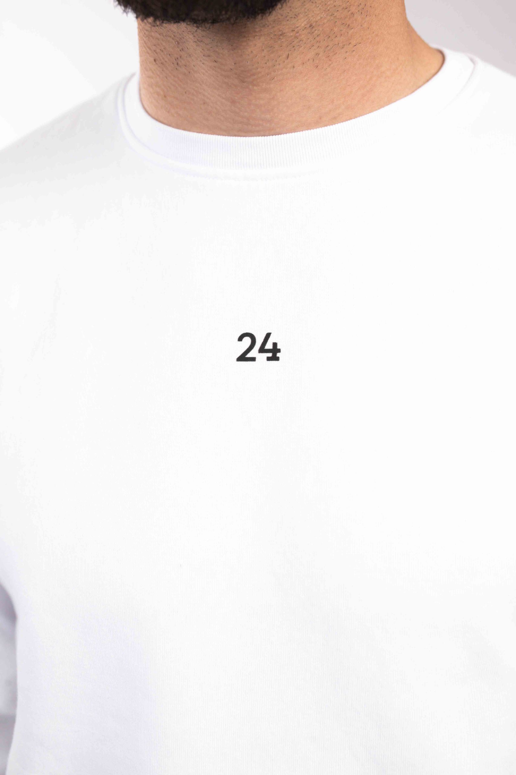 24 Uomo Universale Sweater Heren Wit