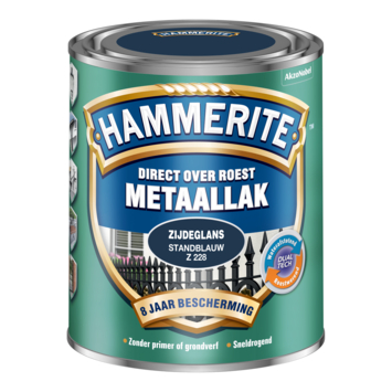 Hammerite Direct over Roest metaallak zijdeglans standblauw 750 ml
