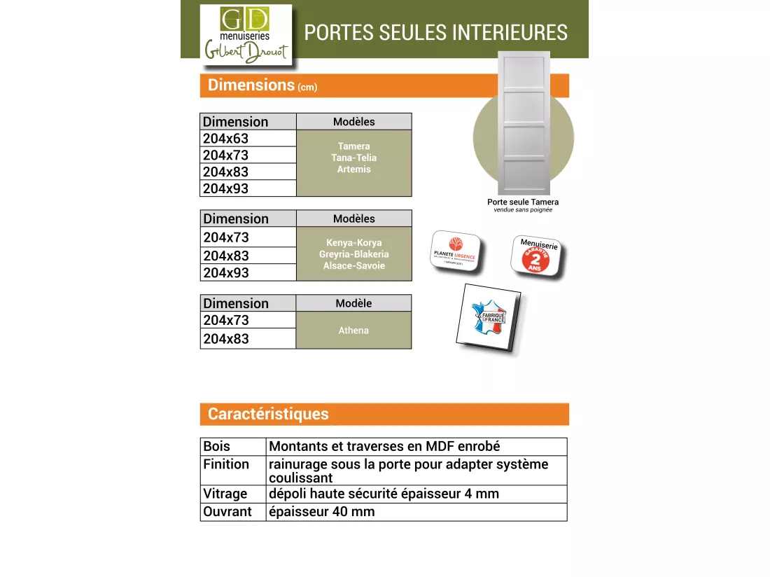 Porte Coulissante Blakeria Ral7016 Vitrée H204 X L93 + Rail Alu Et 2 Coquilles Noir Gd Menuiseries