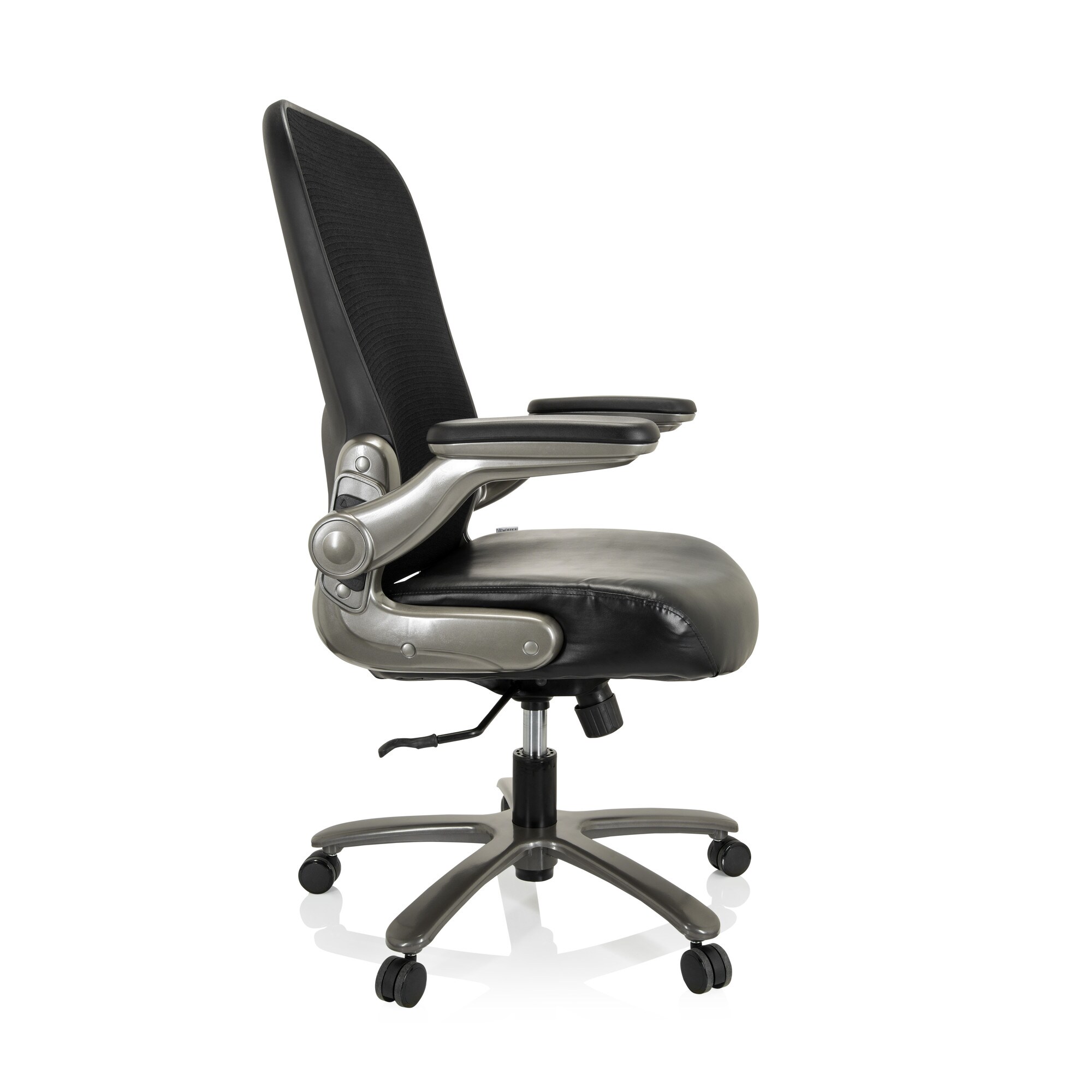 XXL Drehstuhl INSTRUCTOR T I Kunstleder/Netzstoff mit abklappbaren Armlehnen hjh OFFICE