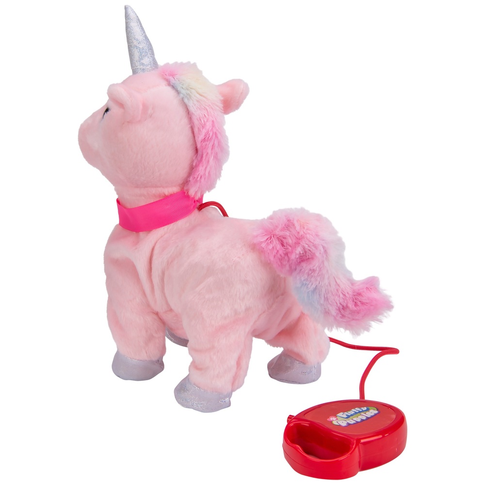Flauschiges, laufendes Einhorn-Plüschtier