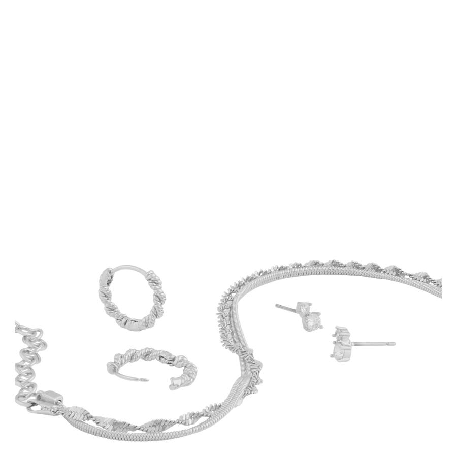 Snö Of Sweden Maine Bracelet Set 3 Silver/Clear