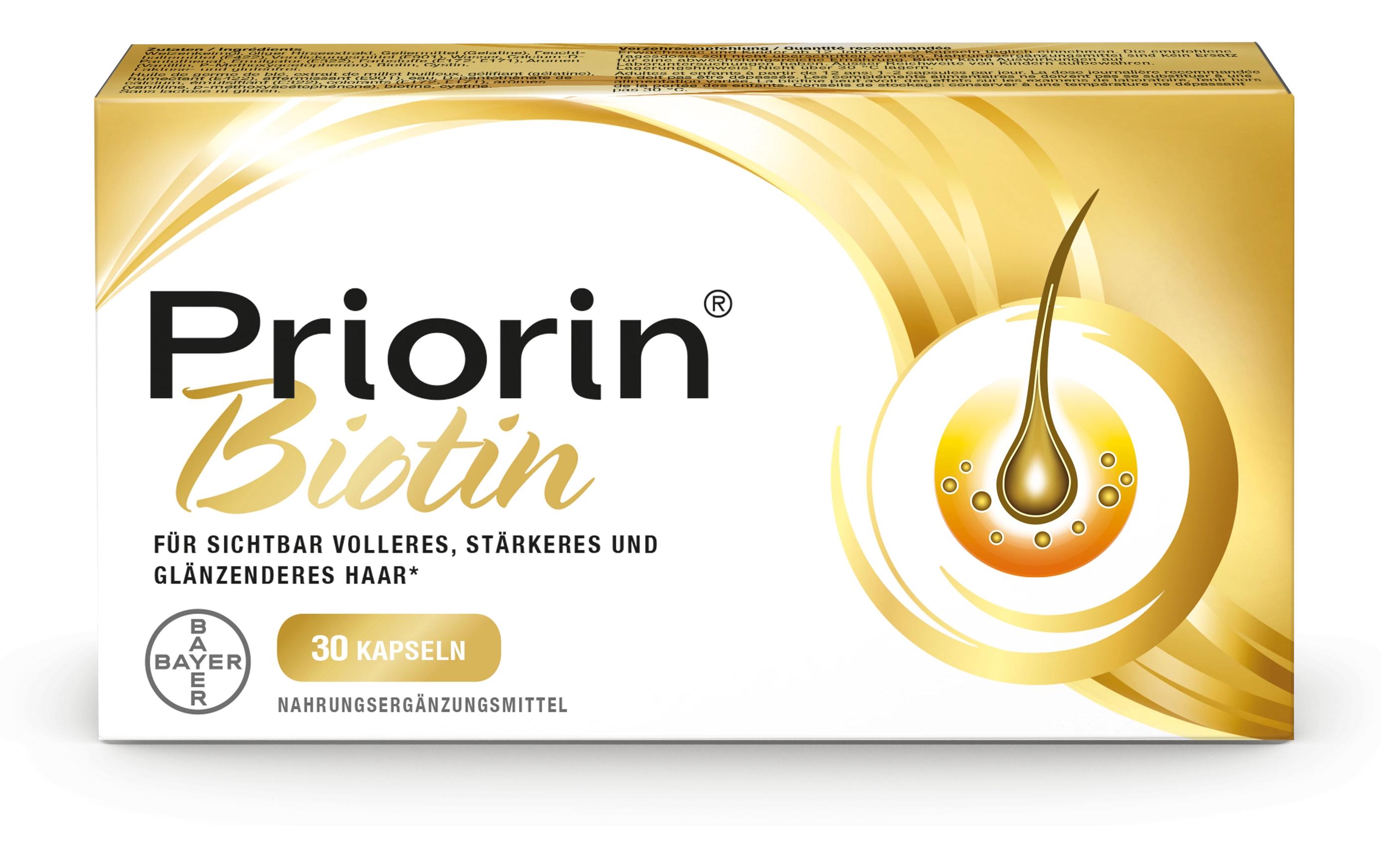Priorin Biotin 30 KapselnFür volles und kräftiges Haar